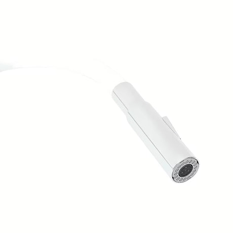 Dřezová baterie SAT v provedení bílá a chrom s flexibilním silikonovým ramínkem