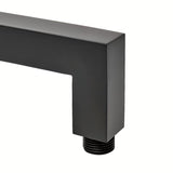 Černé sprchové rameno SAT B-Way z kovu v délce 40 cm pro moderní koupelnu
