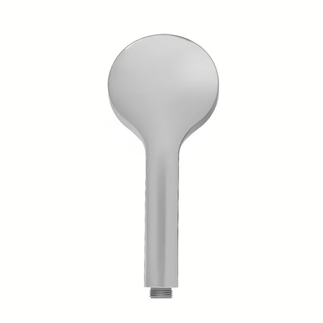 Chromová ruční sprcha SAT s jednou funkcí a průměrem 10 cm se silikonovými tryskami pro snadnou údržbu.