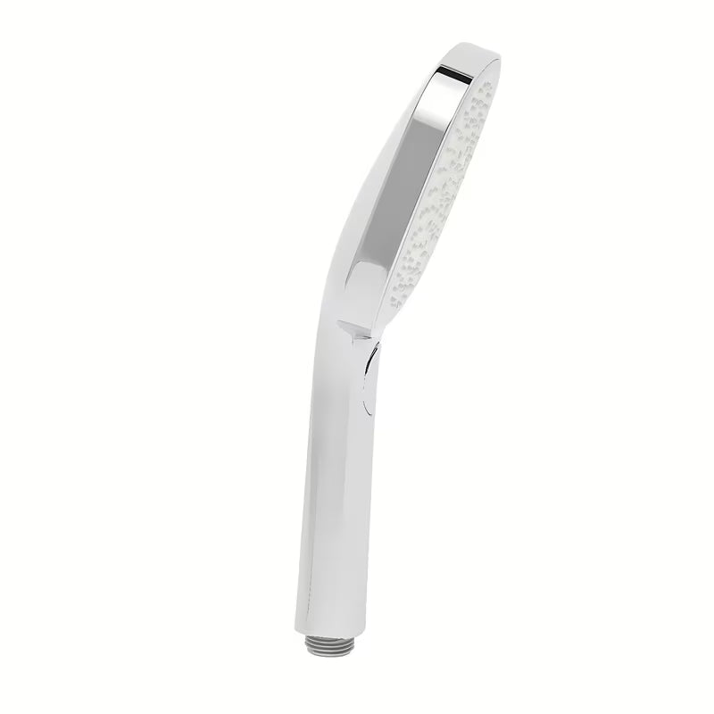 Ruční sprchová hlavice SAT v bílé a chromu s průměrem 12 cm a tlačítkem EasyClick pro 3 proudy.