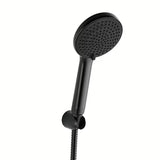 Vanový set SAT v černé matné barvě s ruční sprchou se 3 funkcemi, hadicí 150 cm a pevným držákem.