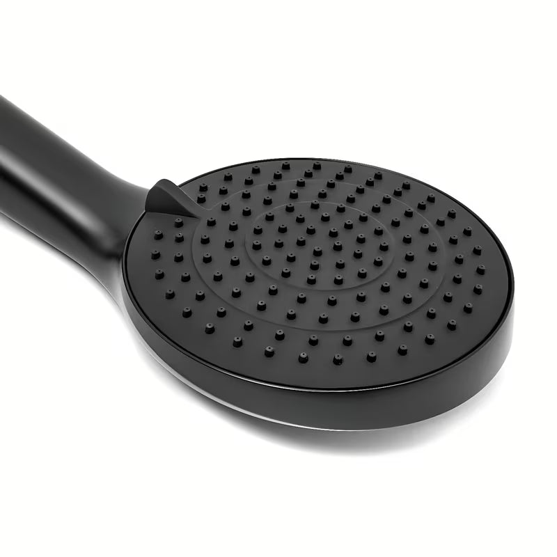 Vanový set SAT v černé matné barvě s ruční sprchou se 3 funkcemi, hadicí 150 cm a pevným držákem.