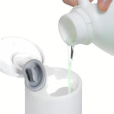 Bílý bezdotykový stolní dávkovač mýdla a dezinfekce SAT s nádržkou 250 ml
