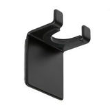 Černý háček SAT s minimalistickým designem pro montáž bez vrtání pomocí 3M pásky