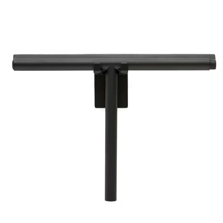 Černý háček SAT s minimalistickým designem pro montáž bez vrtání pomocí 3M pásky
