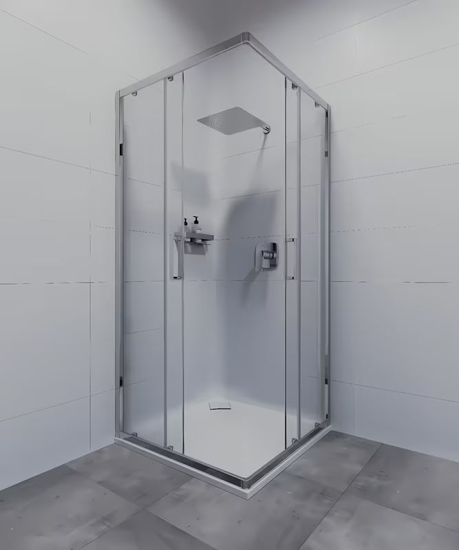Chromovaná nástěnná polička SAT Chrome z masivní mosazi do sprchy a koupelny