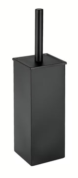 Volně stojící černá WC štětka SAT s minimalistickým designem a silikonovým kartáčem