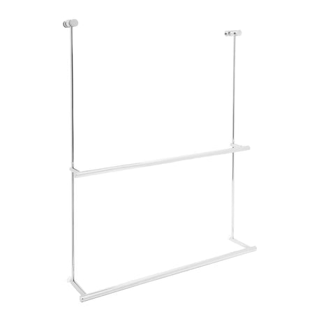 Chromový závěsný držák ručníků SAT Chrome pro Walk-in a skleněné sprchové zástěny