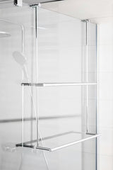 Chromový závěsný držák ručníků SAT Chrome pro Walk-in a skleněné sprchové zástěny