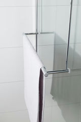 Chromový závěsný držák ručníků SAT Chrome pro Walk-in a skleněné sprchové zástěny