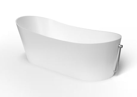 Volně stojící vana SAT Miranda z litého mramoru 180x83,2 cm, vhodná ke stěně i do prostoru