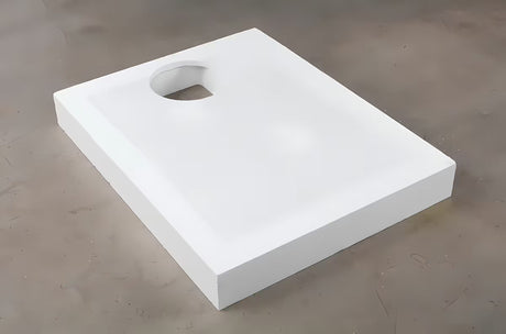 Bílý polystyrenový nosič SAT pro sprchovou vaničku z odolného tvrzeného polystyrenu HDPS.