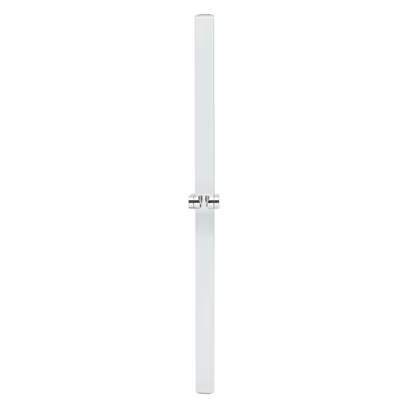 Sprchová tyč SAT 80 cm v bílo-chromovém provedení s posuvným a naklápěcím držákem sprchy