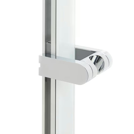 Sprchová tyč SAT 80 cm v bílo-chromovém provedení s posuvným a naklápěcím držákem sprchy