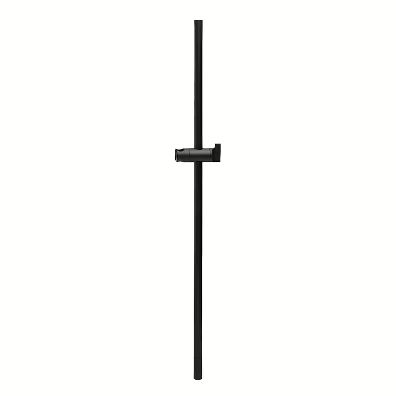 Sprchová tyč SAT v matně černém provedení s kulatým designem pro moderní sprchový kout.