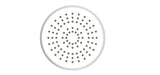 Sprchový systém SAT Chrome s termostatickou baterií, hlavovou a ruční sprchou a skleněnou poličkou v chrom/bílém provedení.