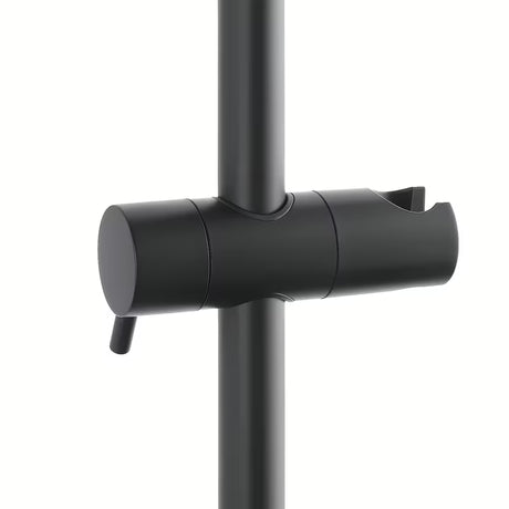 Matně černý termostatický sprchový systém SAT s hlavovou sprchou 32×21 cm a ruční sprchou