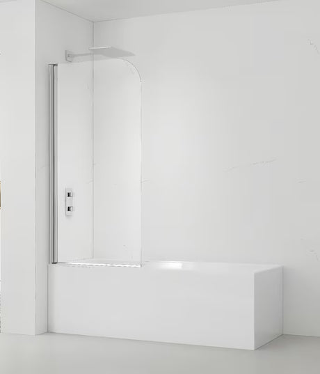 Vanová zástěna SAT Chrome 150x70 cm s otočným panelem a chromovým profilem