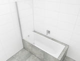 Vanová zástěna SAT Chrome 150x70 cm s otočným panelem a chromovým profilem