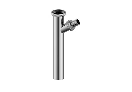 Chromový díl sifonu s odbočkou 19 mm a zakončením maticí 5/4"