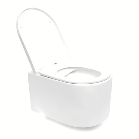 Závěsný WC set SAT s WC bez splachovacího okruhu, předstěnovým modulem, nádržkou a černým matným tlačítkem