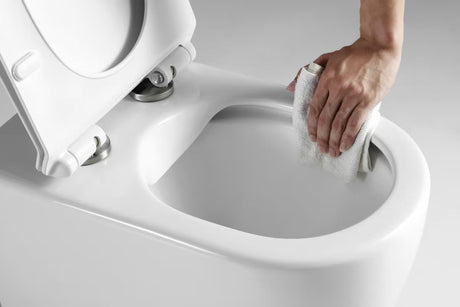 Závěsný WC set SAT pro lehké stěny s modulem, nádržkou TECEbase, ovládacím tlačítkem a sedátkem SoftClose.