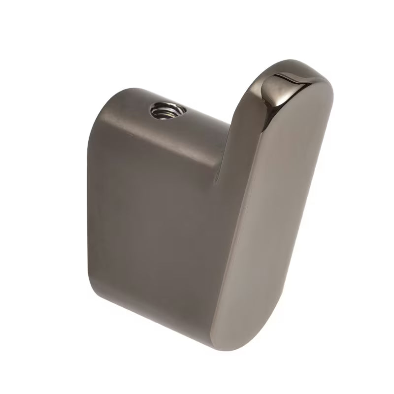 Nástěnný háček SAT Simply R PVD v barvě gun metal s oblým elegantním designem