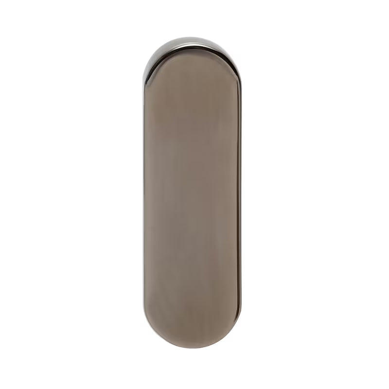 Nástěnný háček SAT Simply R PVD v barvě gun metal s oblým elegantním designem