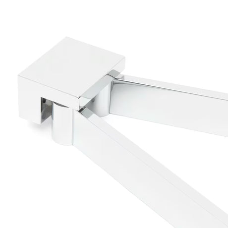 Chromový držák ručníků SAT Simply S s hranatým designem pro moderní koupelnu