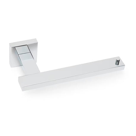 Nástěnný držák toaletního papíru SAT Simply S v provedení chrom lesk s hranatým designem