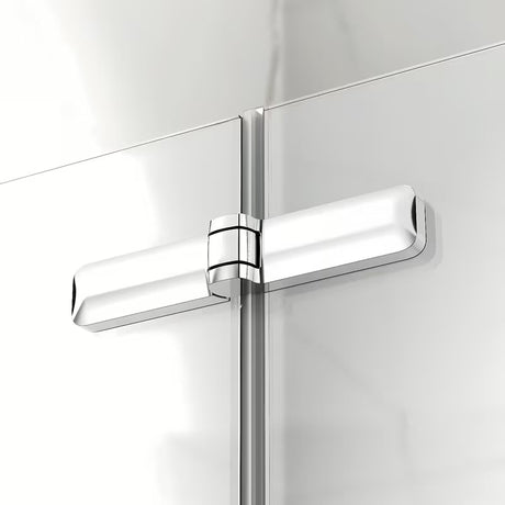 Skládací sprchové dveře do niky 100 cm v lesklém chromu s čirým bezpečnostním sklem a úpravou EasyClean.