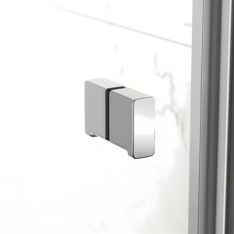 Obdélníkový sprchový kout SAT Sk 90x80 cm s lesklým chromem a čirým sklem