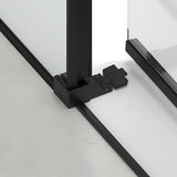 Obdélníkový sprchový kout SAT Tex BB 100x80 cm s černými profily a čirým sklem