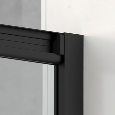Obdélníkový sprchový kout SAT Tex BB 110x80 cm s čirým sklem a černými matnými profily
