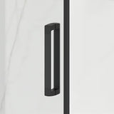 Obdélníkový sprchový kout SAT Tex BB 110x80 cm s čirým sklem a černými matnými profily