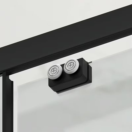Obdélníkový sprchový kout SAT Tex BB 120 x 100 cm s černými profily a čirým sklem