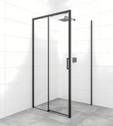 Obdélníkový sprchový kout SAT Tex Bb 140x100 cm s černými profily a čirým sklem