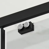 Obdélníkový sprchový kout SAT Tex BB 140x90 cm s černými profily a čirým sklem