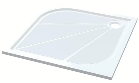 Čtvercový sprchový kout SAT Tex 90x90 cm v lesklém chromu s čirým sklem a dekorem Stripe