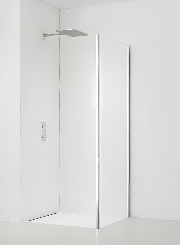 SAT Tex boční zástěna ke sprchovým dveřím 100 cm v lesklém chromu s čirým sklem