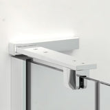 Čtvercový bezrámový sprchový kout SAT TGD New 100x100 cm s čirým sklem a chromovými profily