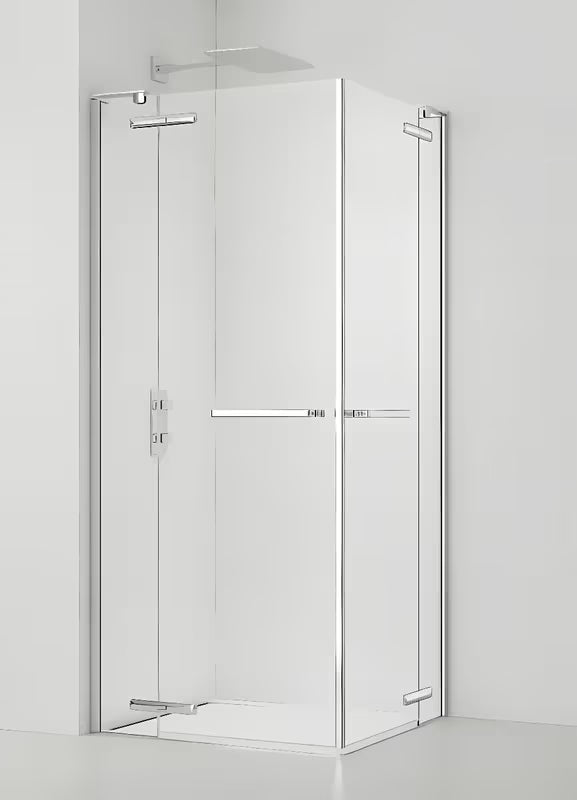 Obdélníkový sprchový kout SAT TGD New 100x90 cm v lesklém chromu s čirým sklem