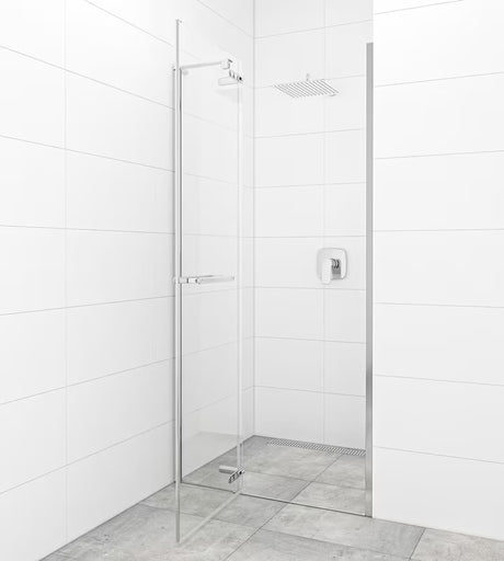 SAT Tgd New tuš vrata 100 cm v krom izvedbi s prozornim steklom in vrtljivim odpiranjem