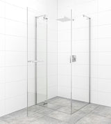 SAT Tgd New dušo durys 100 cm chromo spalvos, su skaidriu stiklu ir varstomu atidarymu