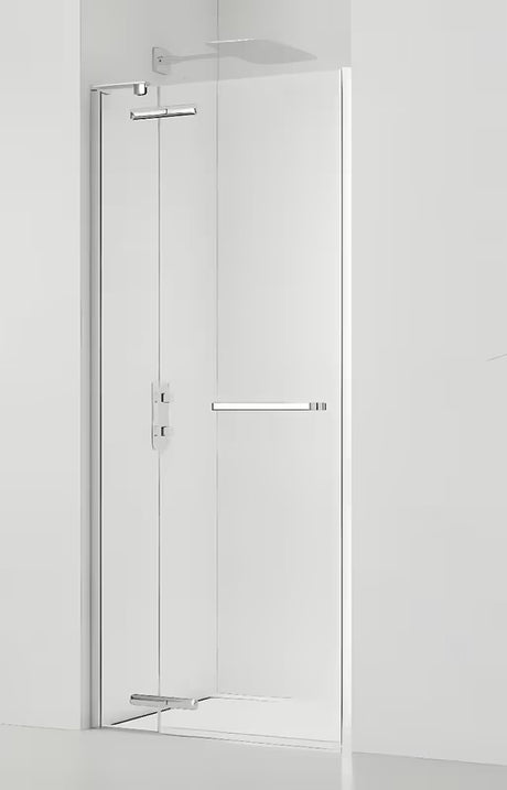 Bezrámové sprchové dveře SAT TGD New do niky 100 cm v lesklém chromu s čirým sklem
