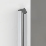 Bezrámové sprchové dveře SAT TGD New do niky 100 cm v lesklém chromu s čirým sklem