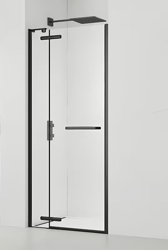 Sprchové dveře do niky SAT TGD New 100 cm v černé matné s transparentním sklem