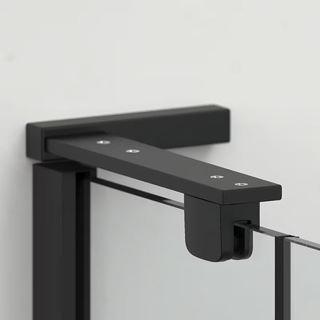 Sprchové dveře do niky SAT TGD New 100 cm v černé matné s transparentním sklem