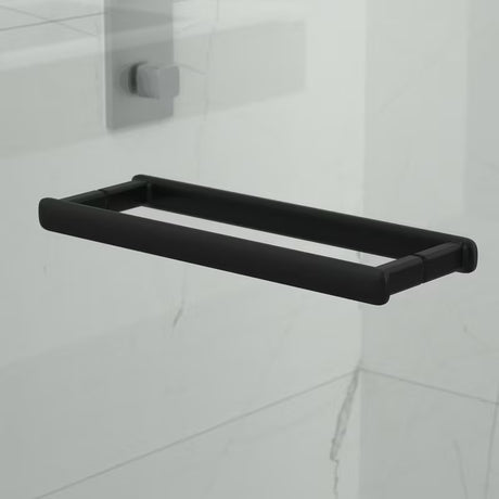 Obdélníkový bezrámový sprchový kout SAT Tgd New 120x100 cm v černé matné s čirým sklem