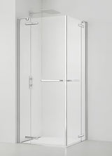 Bezrámový čtvercový sprchový kout SAT TGD New 120x120 cm v lesklém chromu s čirým sklem